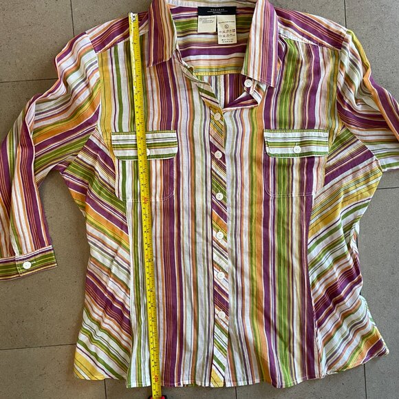 Weekend Max Mara Multicolor Striped Blouse - Picture 9 of 9